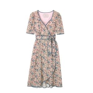 Isadora gal meets glam pink blue wrap dress